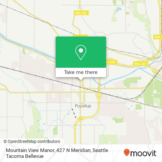 Mapa de Mountain View Manor, 427 N Meridian