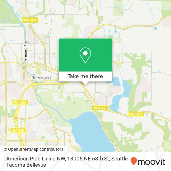 American Pipe Lining NW, 18005 NE 68th St map