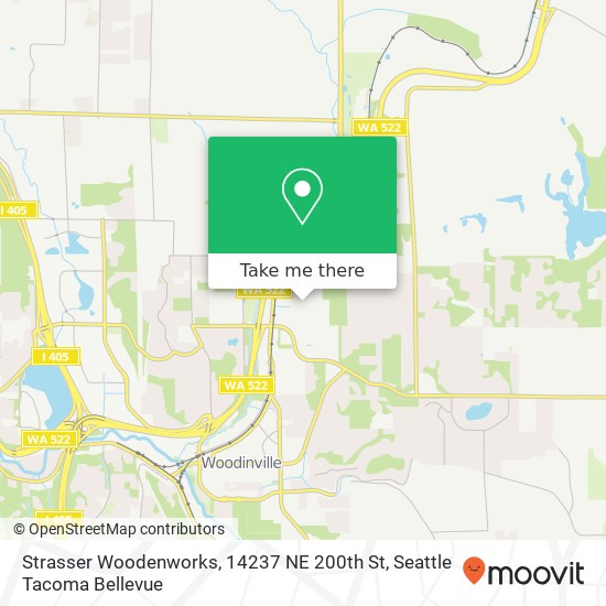 Mapa de Strasser Woodenworks, 14237 NE 200th St