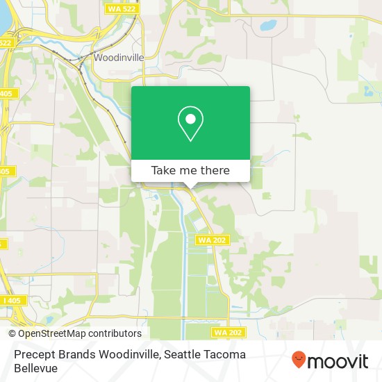 Precept Brands Woodinville map