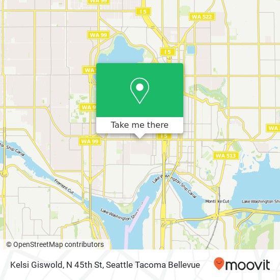 Mapa de Kelsi Giswold, N 45th St