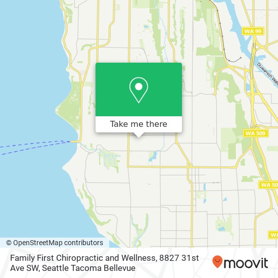 Mapa de Family First Chiropractic and Wellness, 8827 31st Ave SW