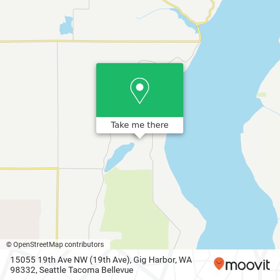 Mapa de 15055 19th Ave NW (19th Ave), Gig Harbor, WA 98332