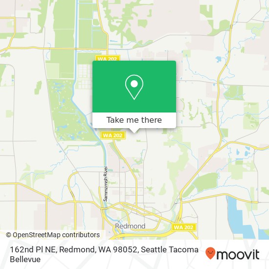 162nd Pl NE, Redmond, WA 98052 map