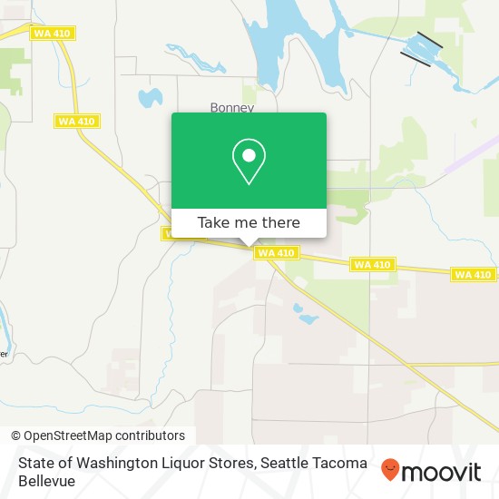 State of Washington Liquor Stores map