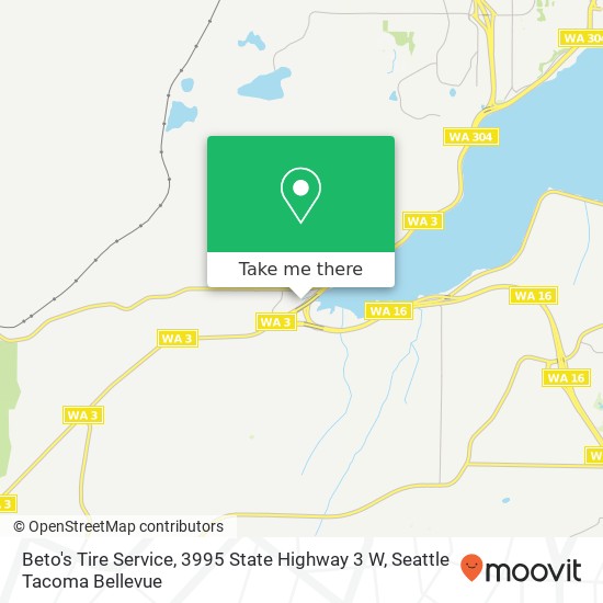 Mapa de Beto's Tire Service, 3995 State Highway 3 W