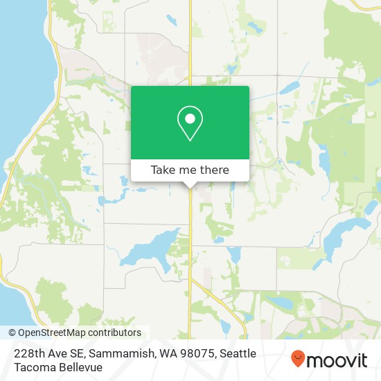 228th Ave SE, Sammamish, WA 98075 map