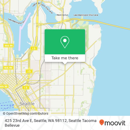 Mapa de 425 23rd Ave E, Seattle, WA 98112