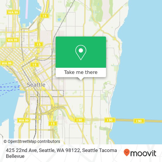 Mapa de 425 22nd Ave, Seattle, WA 98122