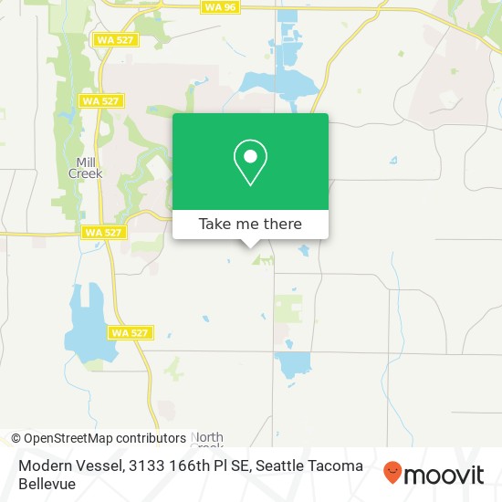 Mapa de Modern Vessel, 3133 166th Pl SE