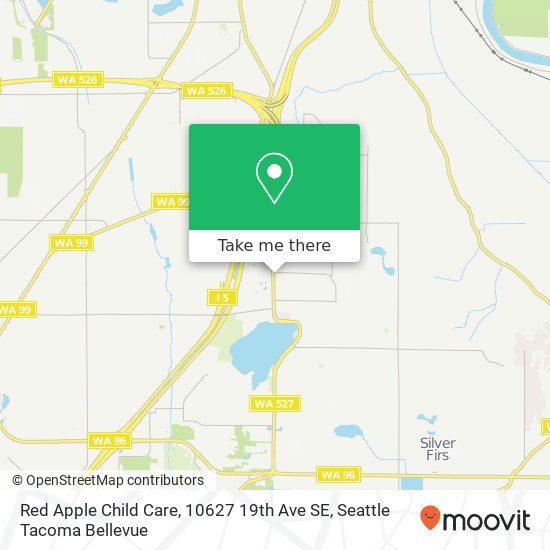 Mapa de Red Apple Child Care, 10627 19th Ave SE