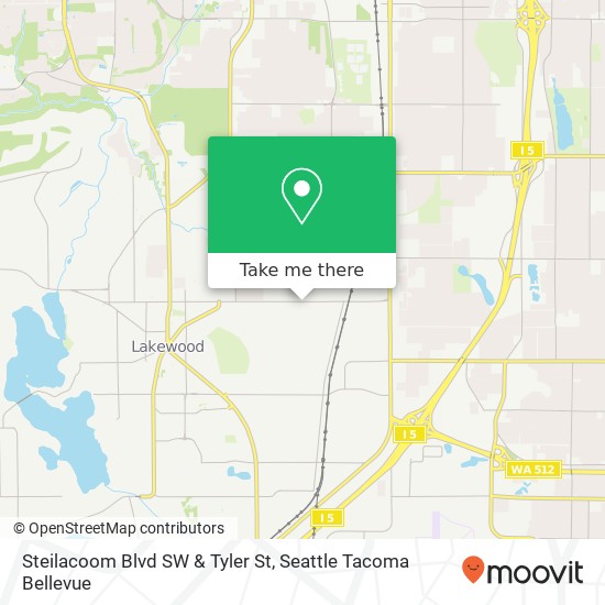 Mapa de Steilacoom Blvd SW & Tyler St