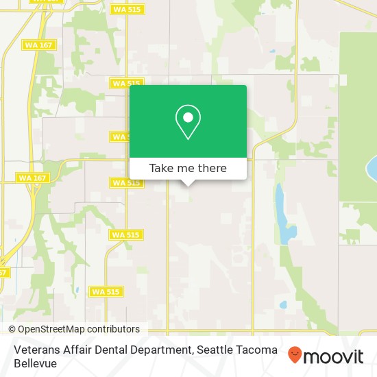 Veterans Affair Dental Department map