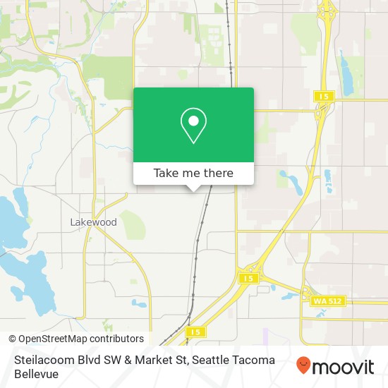 Steilacoom Blvd SW & Market St map