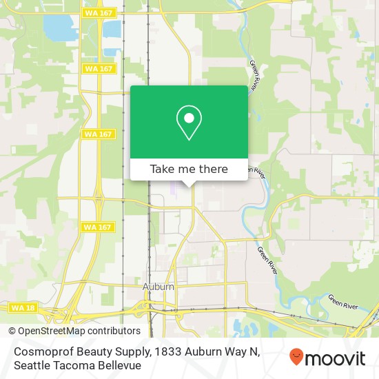 Mapa de Cosmoprof Beauty Supply, 1833 Auburn Way N