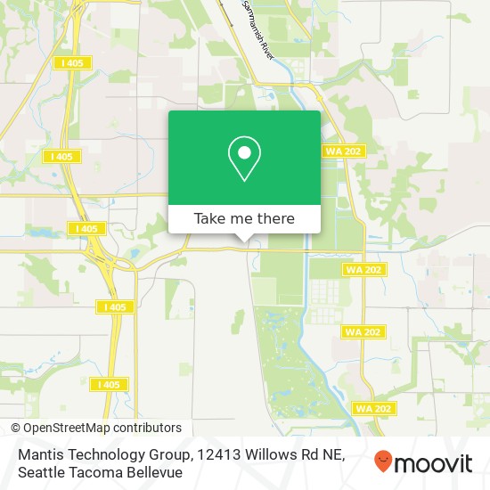 Mapa de Mantis Technology Group, 12413 Willows Rd NE