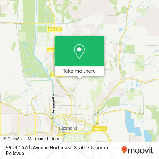 Mapa de 9908 167th Avenue Northeast, 9908 167th Ave NE, Redmond, WA 98052, USA