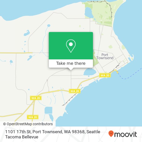 Mapa de 1101 17th St, Port Townsend, WA 98368