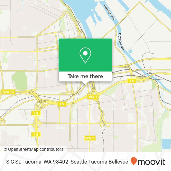 S C St, Tacoma, WA 98402 map