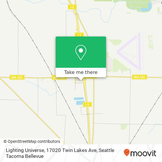 Mapa de Lighting Universe, 17020 Twin Lakes Ave