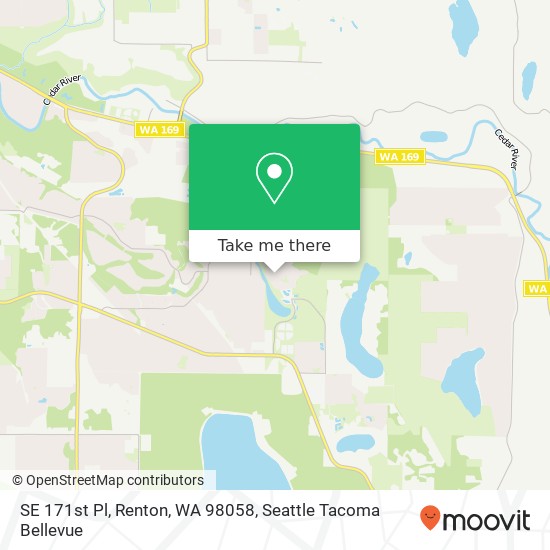 Mapa de SE 171st Pl, Renton, WA 98058