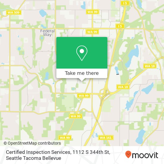 Certified Inspection Services, 1112 S 344th St map