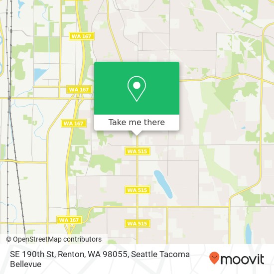 Mapa de SE 190th St, Renton, WA 98055