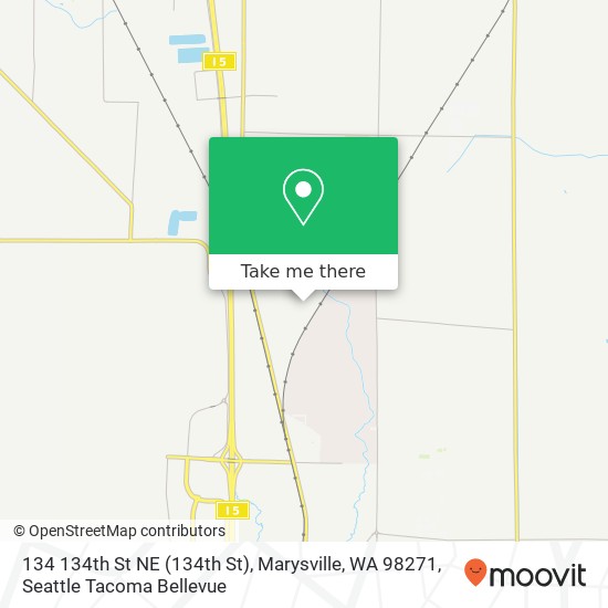 Mapa de 134 134th St NE (134th St), Marysville, WA 98271