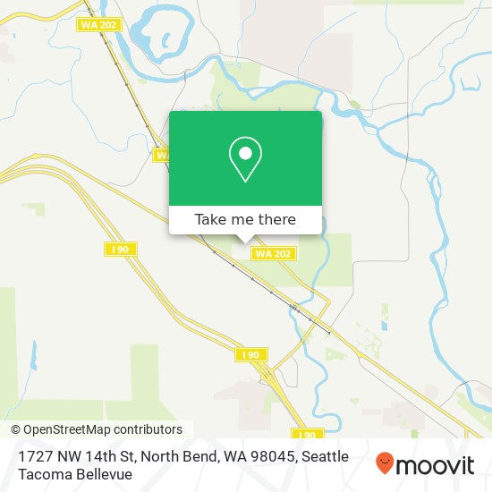 1727 NW 14th St, North Bend, WA 98045 map