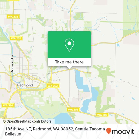 Mapa de 185th Ave NE, Redmond, WA 98052