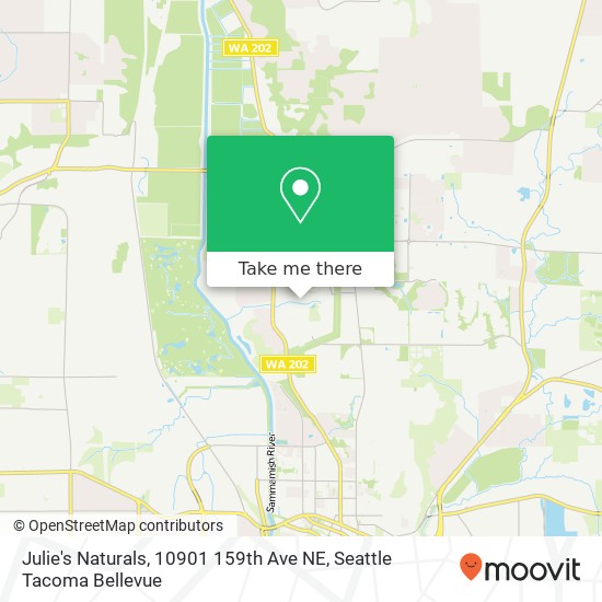 Mapa de Julie's Naturals, 10901 159th Ave NE