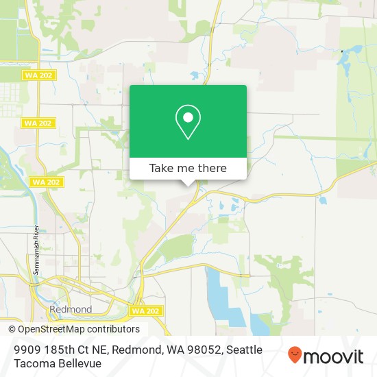 Mapa de 9909 185th Ct NE, Redmond, WA 98052