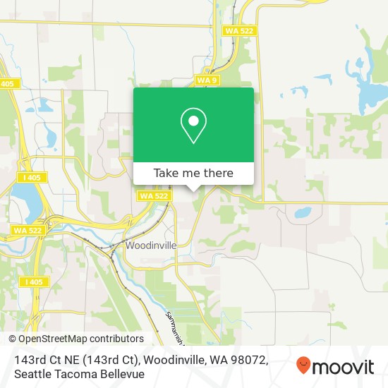 Mapa de 143rd Ct NE (143rd Ct), Woodinville, WA 98072