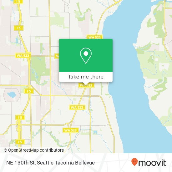 Mapa de NE 130th St, Seattle, WA 98125