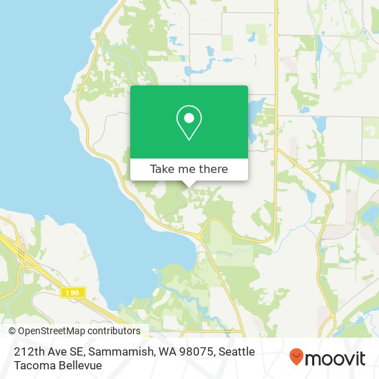 Mapa de 212th Ave SE, Sammamish, WA 98075