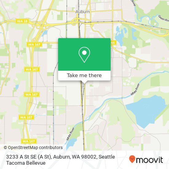 Mapa de 3233 A St SE (A St), Auburn, WA 98002