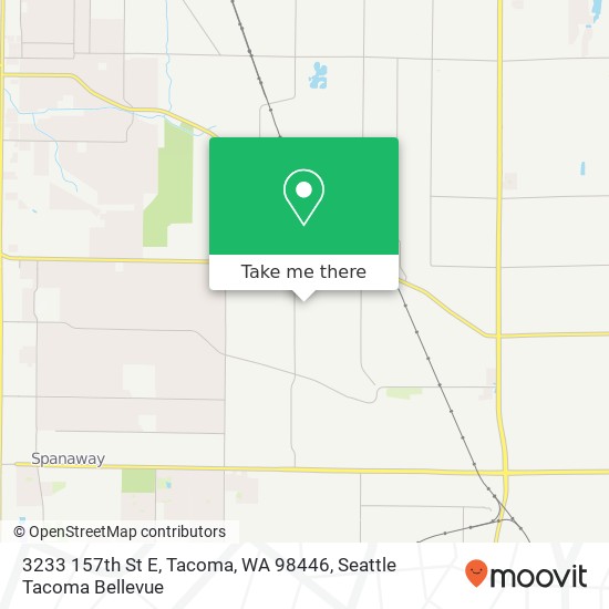Mapa de 3233 157th St E, Tacoma, WA 98446