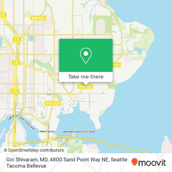 Mapa de Giri Shivaram, MD, 4800 Sand Point Way NE