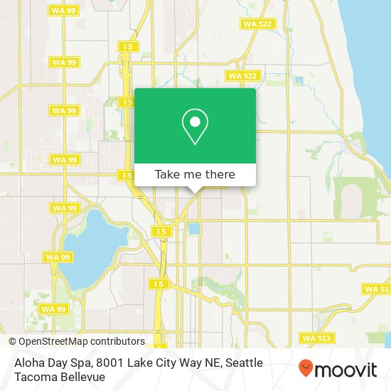 Aloha Day Spa, 8001 Lake City Way NE map