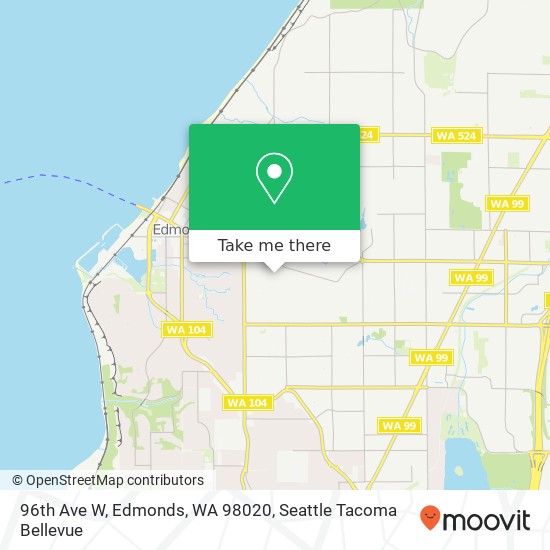 96th Ave W, Edmonds, WA 98020 map