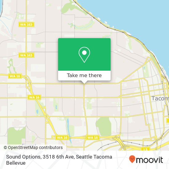 Sound Options, 3518 6th Ave map