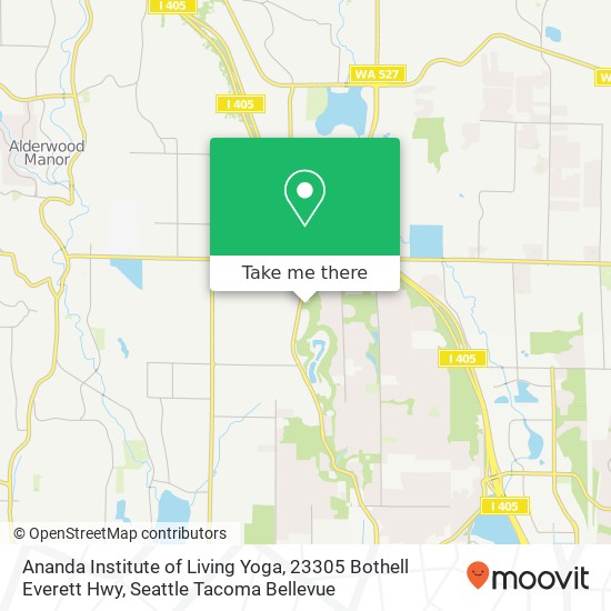 Mapa de Ananda Institute of Living Yoga, 23305 Bothell Everett Hwy