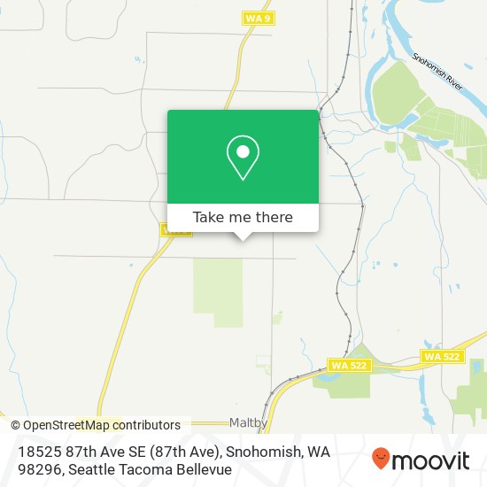 Mapa de 18525 87th Ave SE (87th Ave), Snohomish, WA 98296