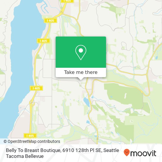 Mapa de Belly To Breast Boutique, 6910 128th Pl SE