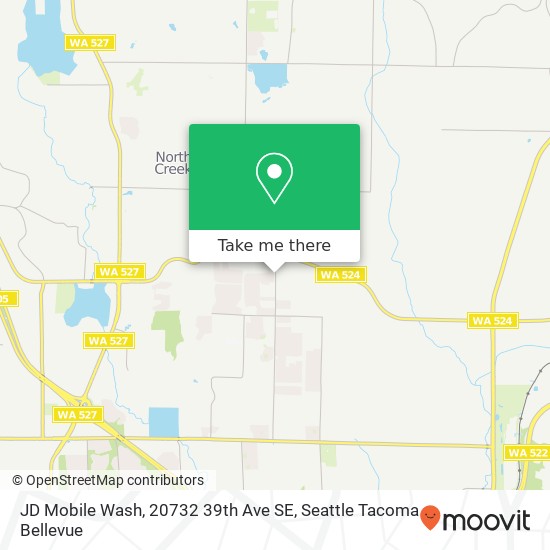 Mapa de JD Mobile Wash, 20732 39th Ave SE