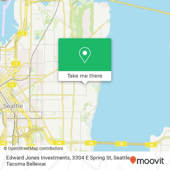 Mapa de Edward Jones Investments, 3304 E Spring St