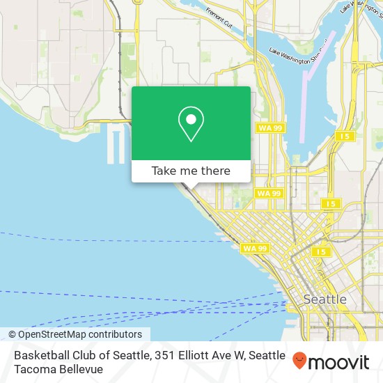 Basketball Club of Seattle, 351 Elliott Ave W map