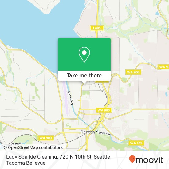 Mapa de Lady Sparkle Cleaning, 720 N 10th St