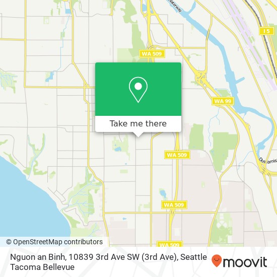Nguon an Binh, 10839 3rd Ave SW map
