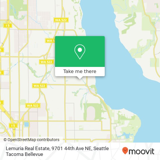 Mapa de Lemuria Real Estate, 9701 44th Ave NE